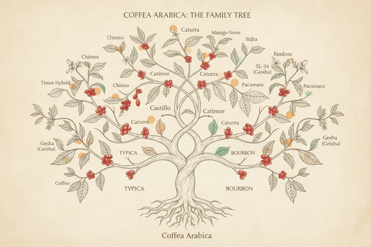 コーヒー品種の世界 | World Coffee Researchのバラエティカタログから