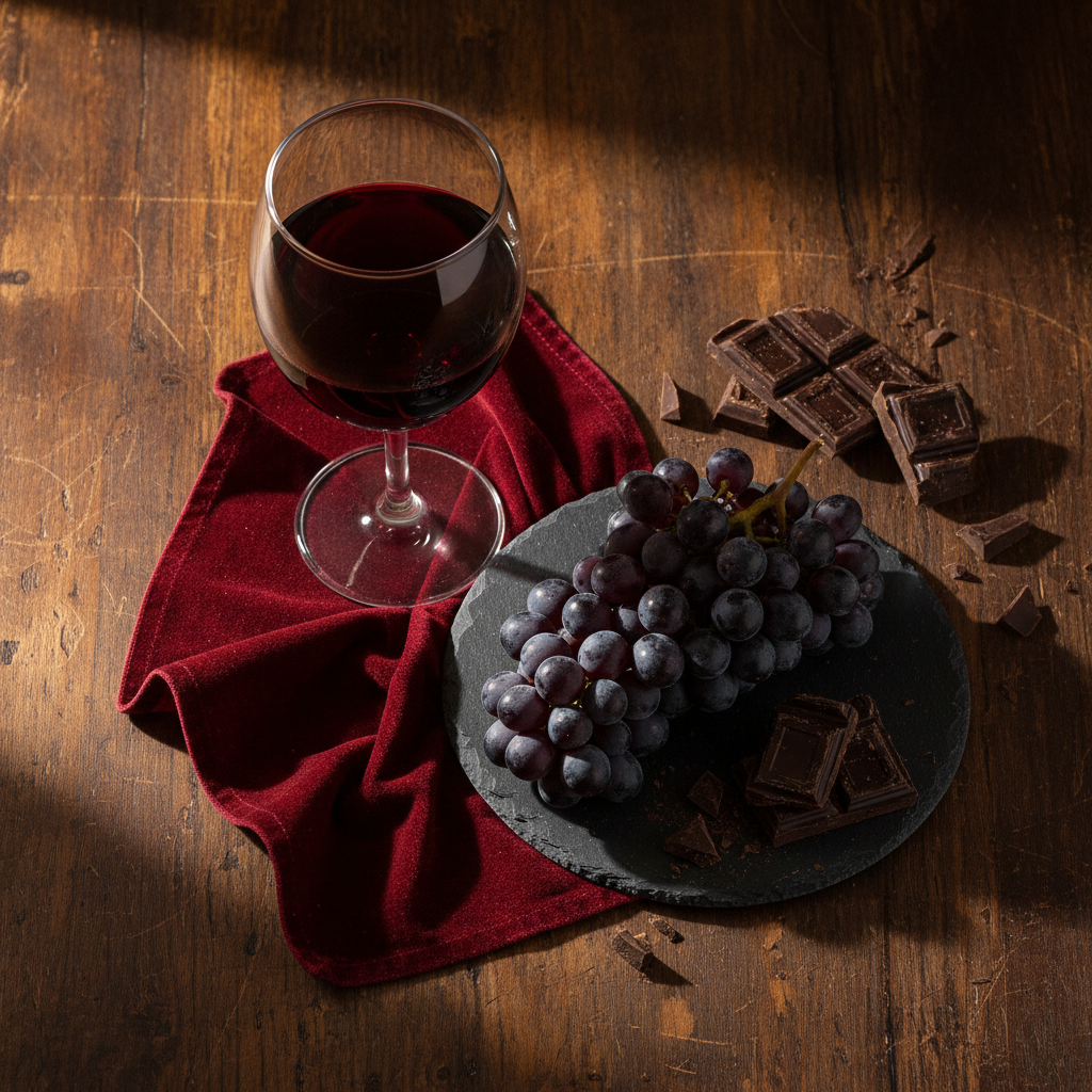 Red Wine, Grapes & Chocolate